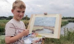 双语新闻：英国9岁天才小画家成百万富翁